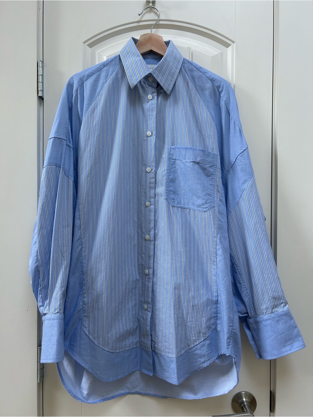 Stella McCartney x H&M 100% Cotton Striped Shirt Size Small